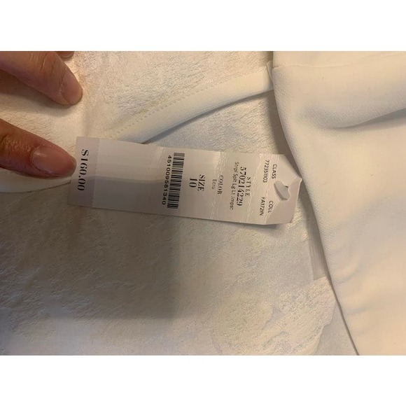 WHBM Winter White Jumpsuit (Formal) - Picture 5 of 13